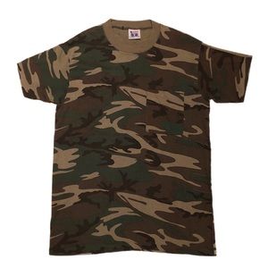 Vintage Single Stitch Ringer Camo T Shirt